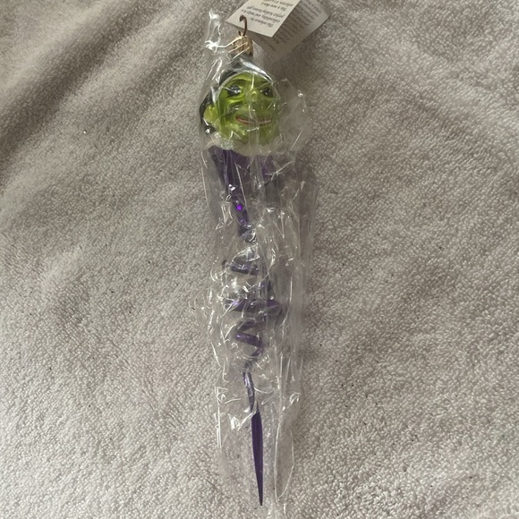 Christopher Radko Vintage 1998 NOS Green Elf spiral ornament Halloween #98-060-8 - Picture 5 of 9